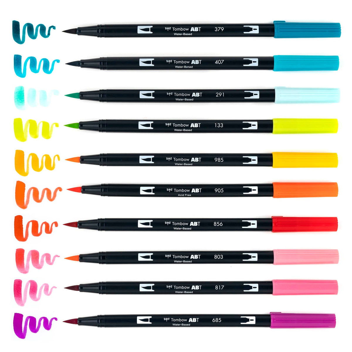 Tombow Dual Brush Pens - Tropical 10 Pack