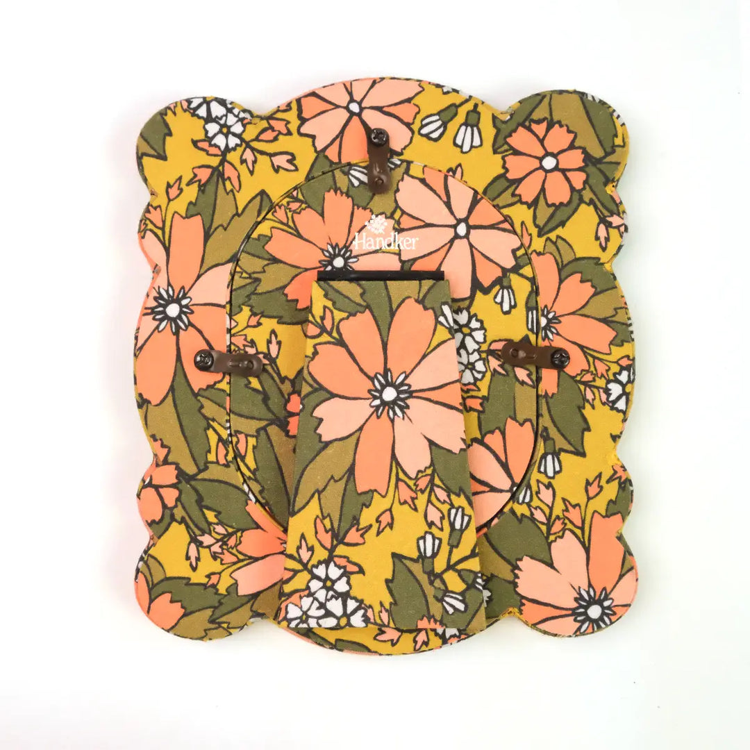 Bandana Fabric Picture Frame - Tabletop Scalloped