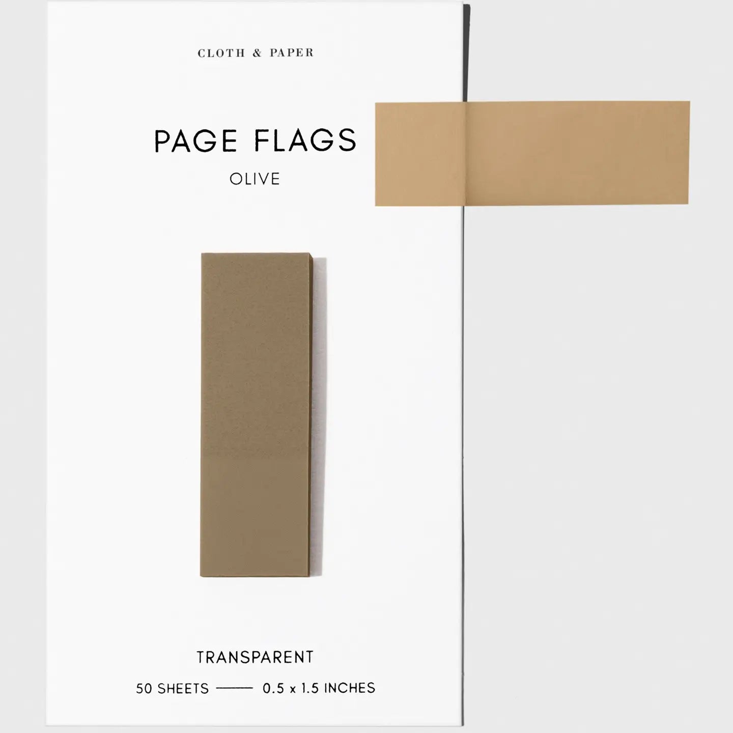 Slim Transparent Page Flags - 30 Colors