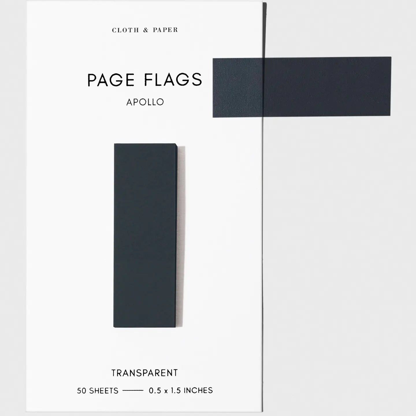 Slim Transparent Page Flags - 30 Colors
