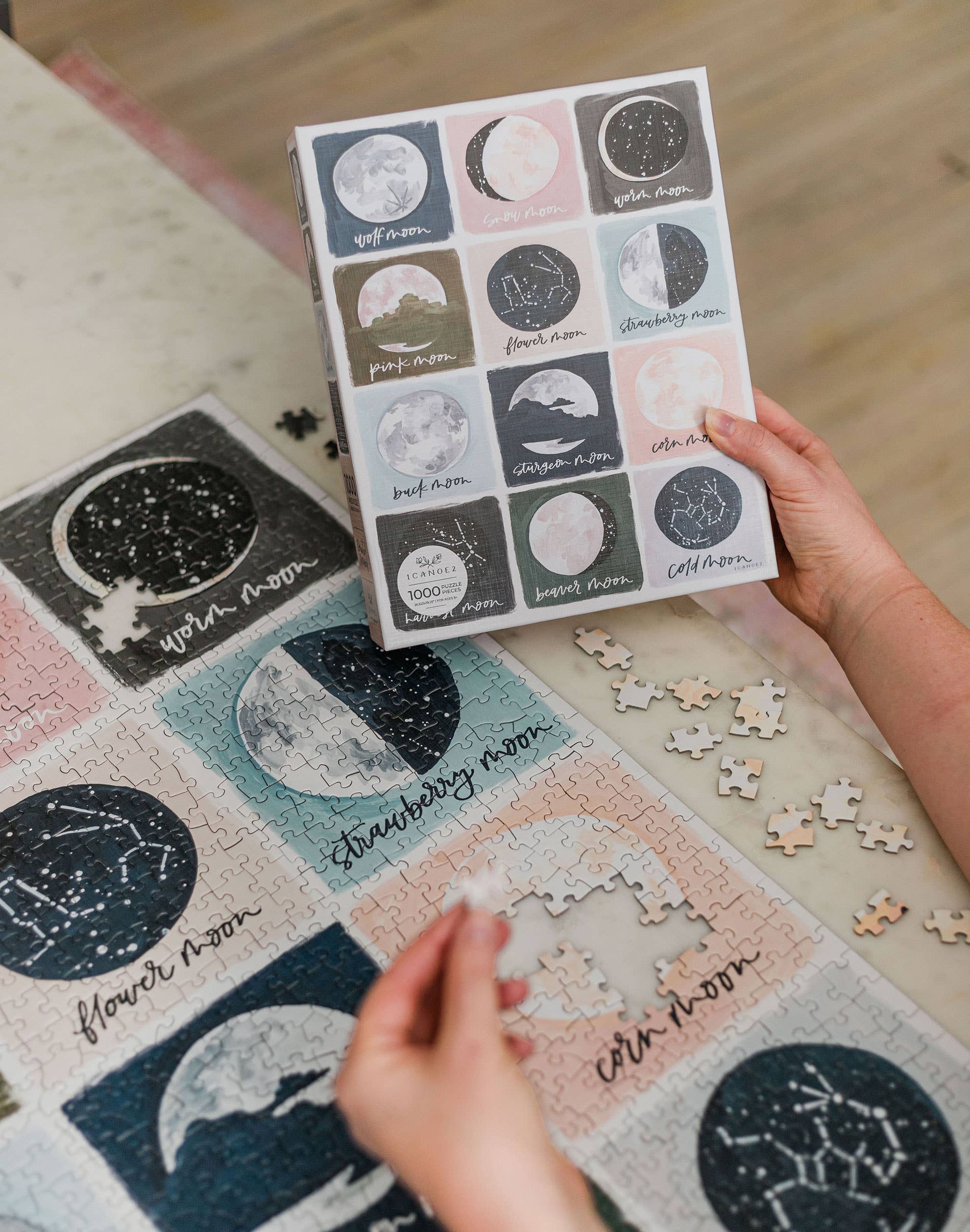Painted Moons - 1000 Piece Puzzle