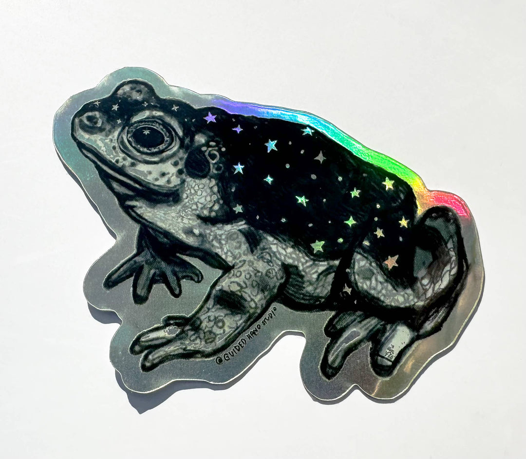 Holographic Toad Sticker