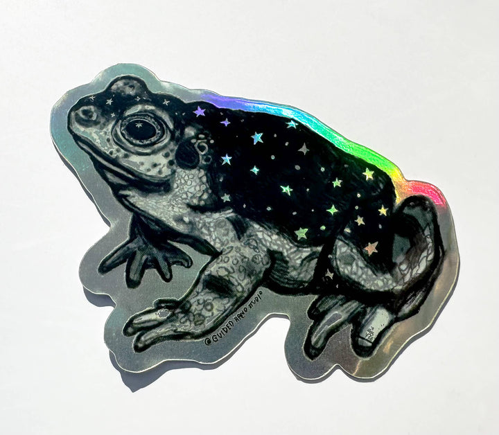 Holographic Toad Sticker
