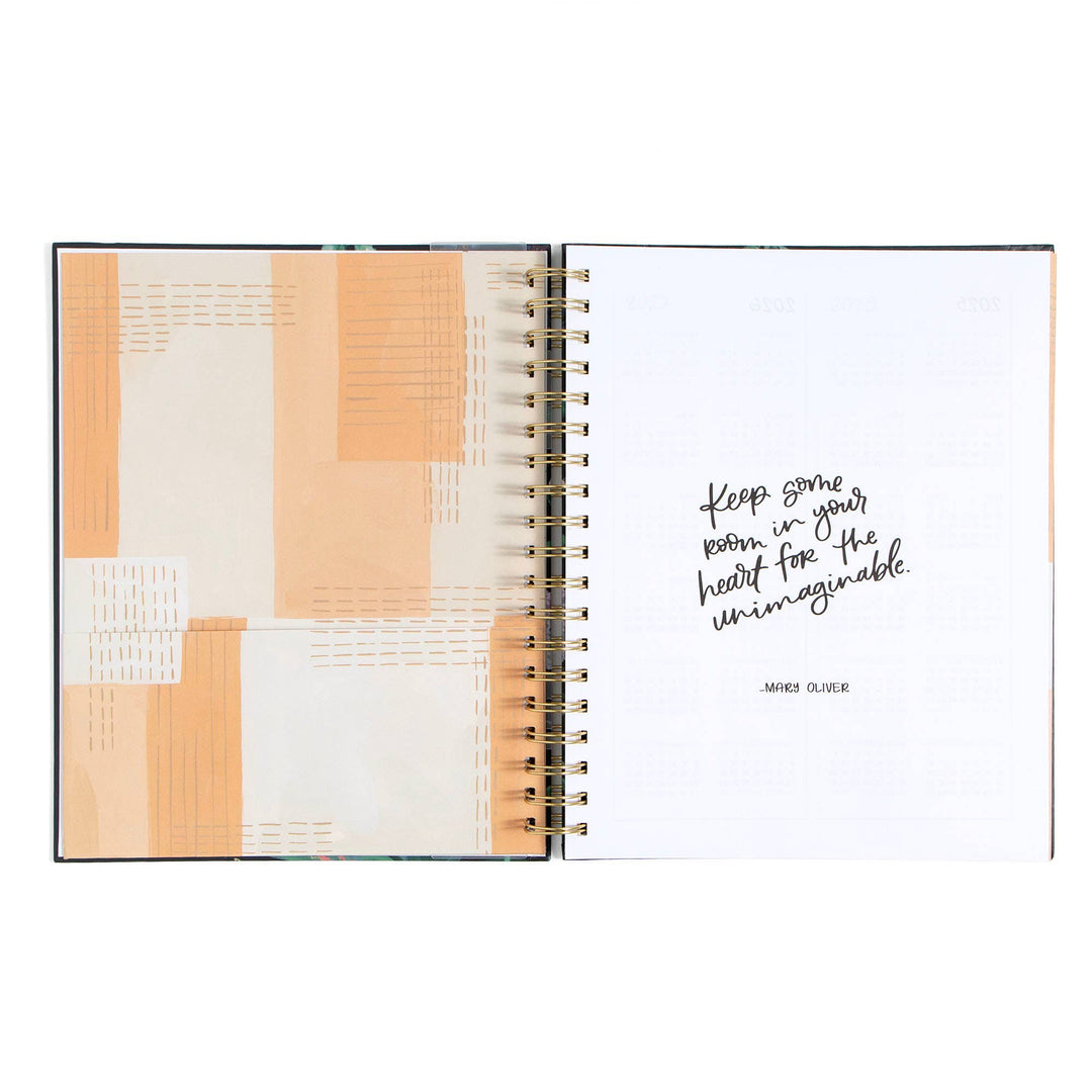 Dark Riverbend Floral Planner: 2026 Calendar Year