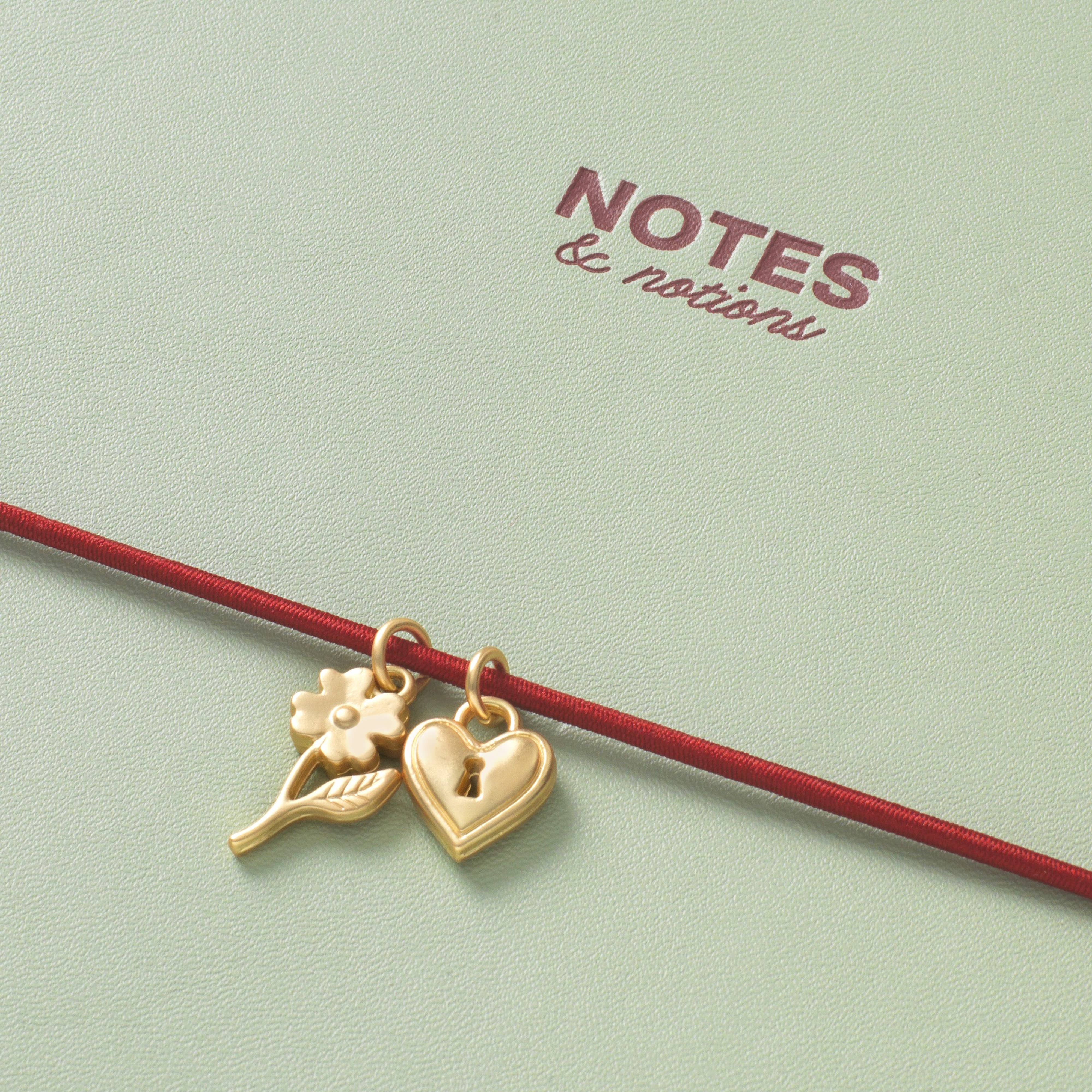 Moss & Cherry Charmed Lined Notebook