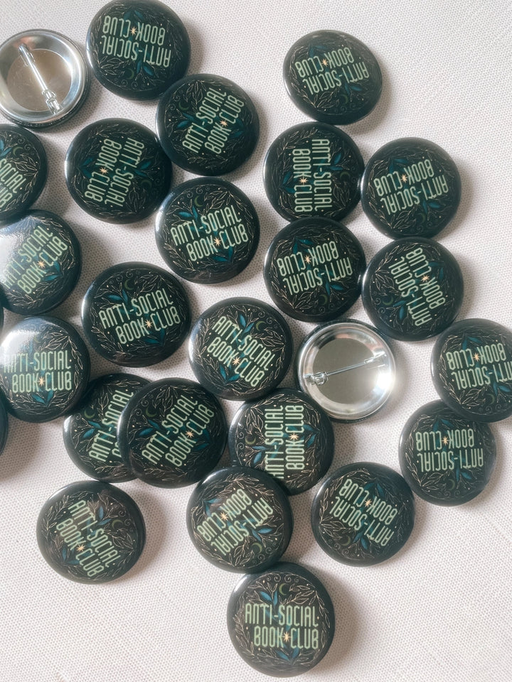Anti-Social Book Club Button