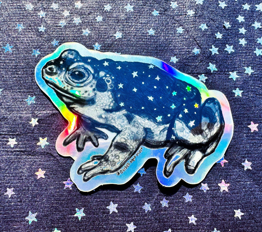 Holographic Toad Sticker