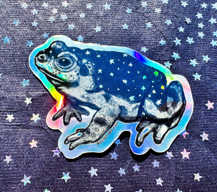 Holographic Toad Sticker