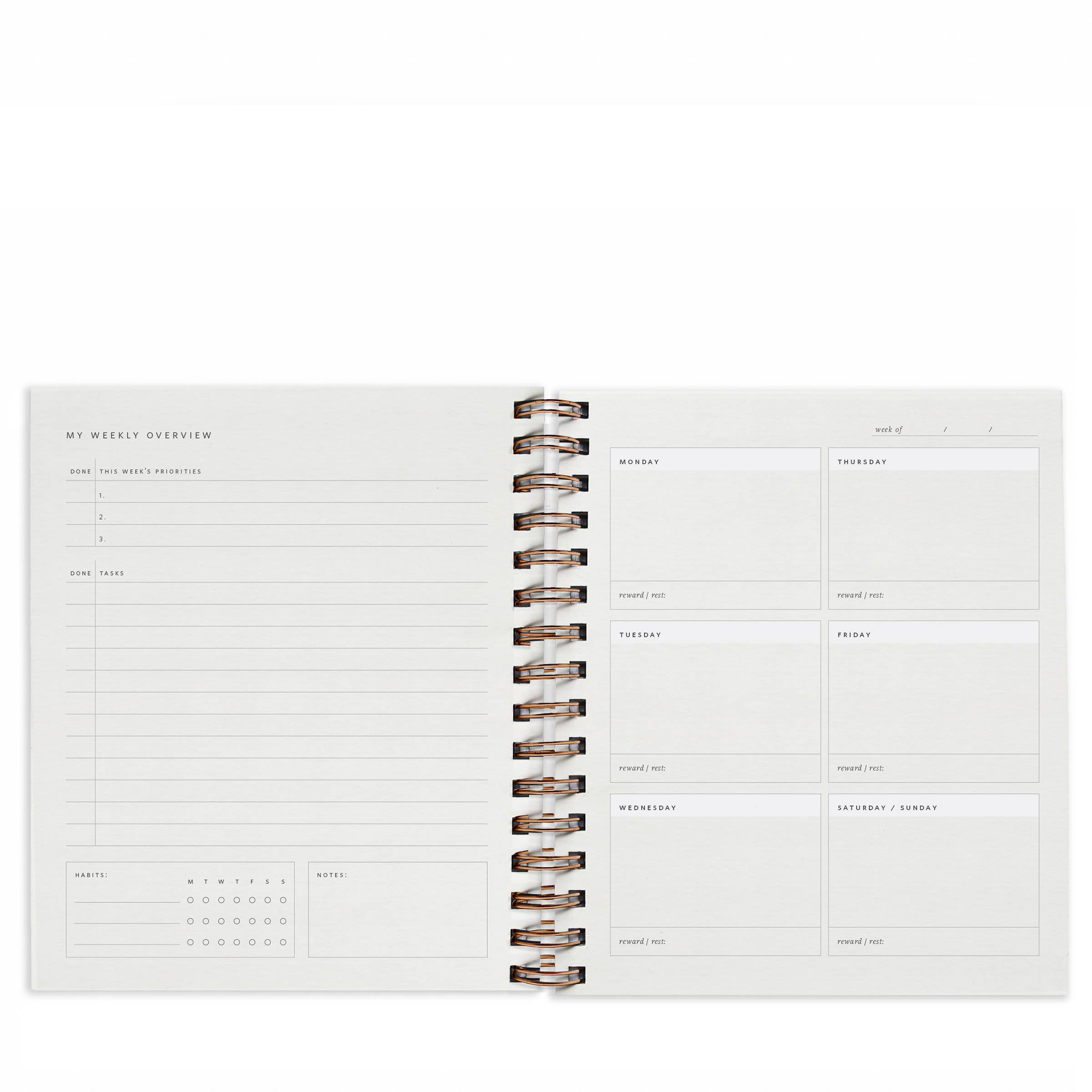 Quarterly Overview Undated Planner - 2 Colors