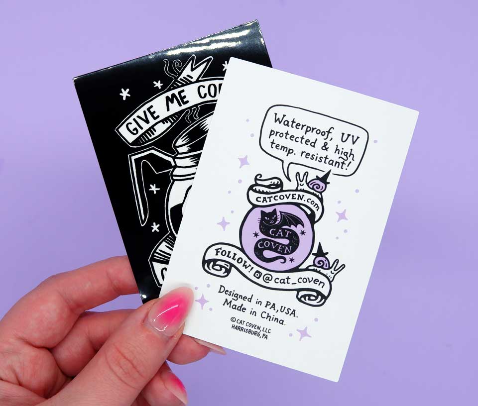 Give Me Coffee or Give Me Death Sticker