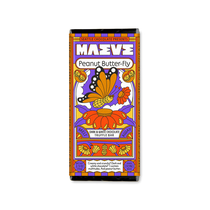 Peanut Butter-Fly Chocolate Bar