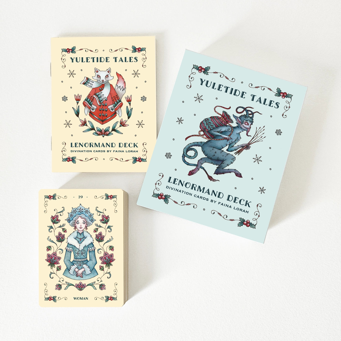 Yuletide Tales Lenormand Christmas Oracle Deck