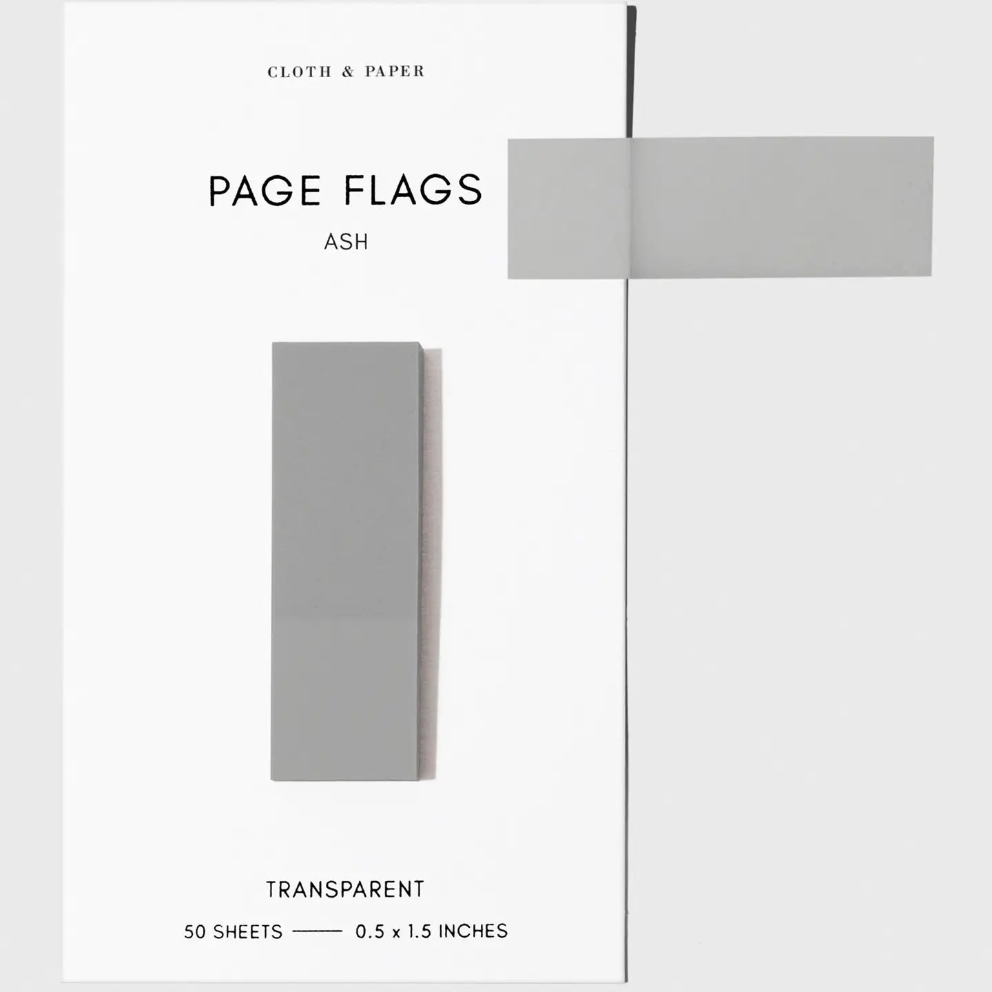 Slim Transparent Page Flags - 30 Colors