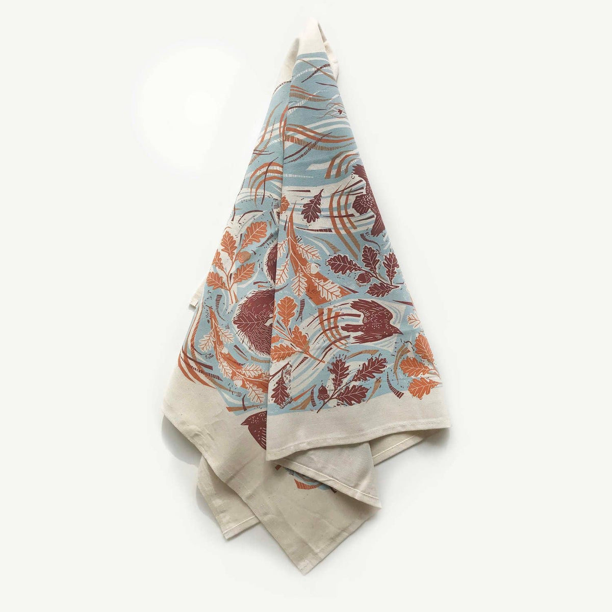 Foraging Squirrels Cotton Tea Towel