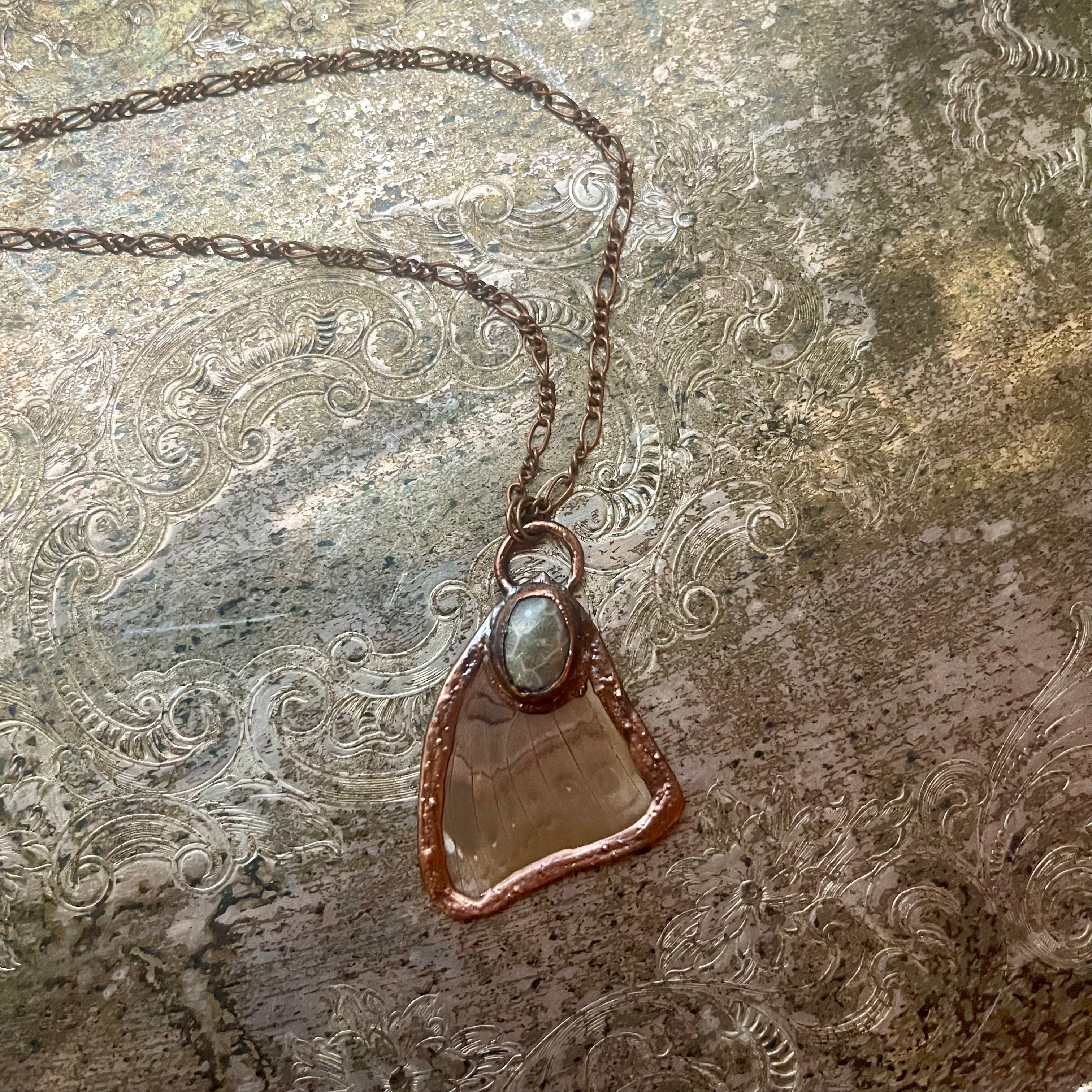 Butterfly Wing and Crystal Necklaces - New Ocean Variants