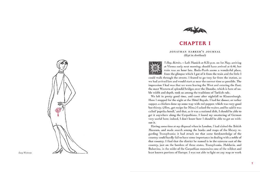 Dracula - Bat Painted Edges x Edward Gorey Cover Edition