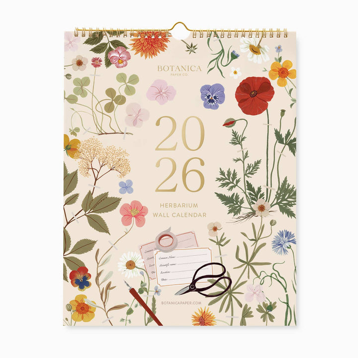 2026 Herbarium Wall Calendar