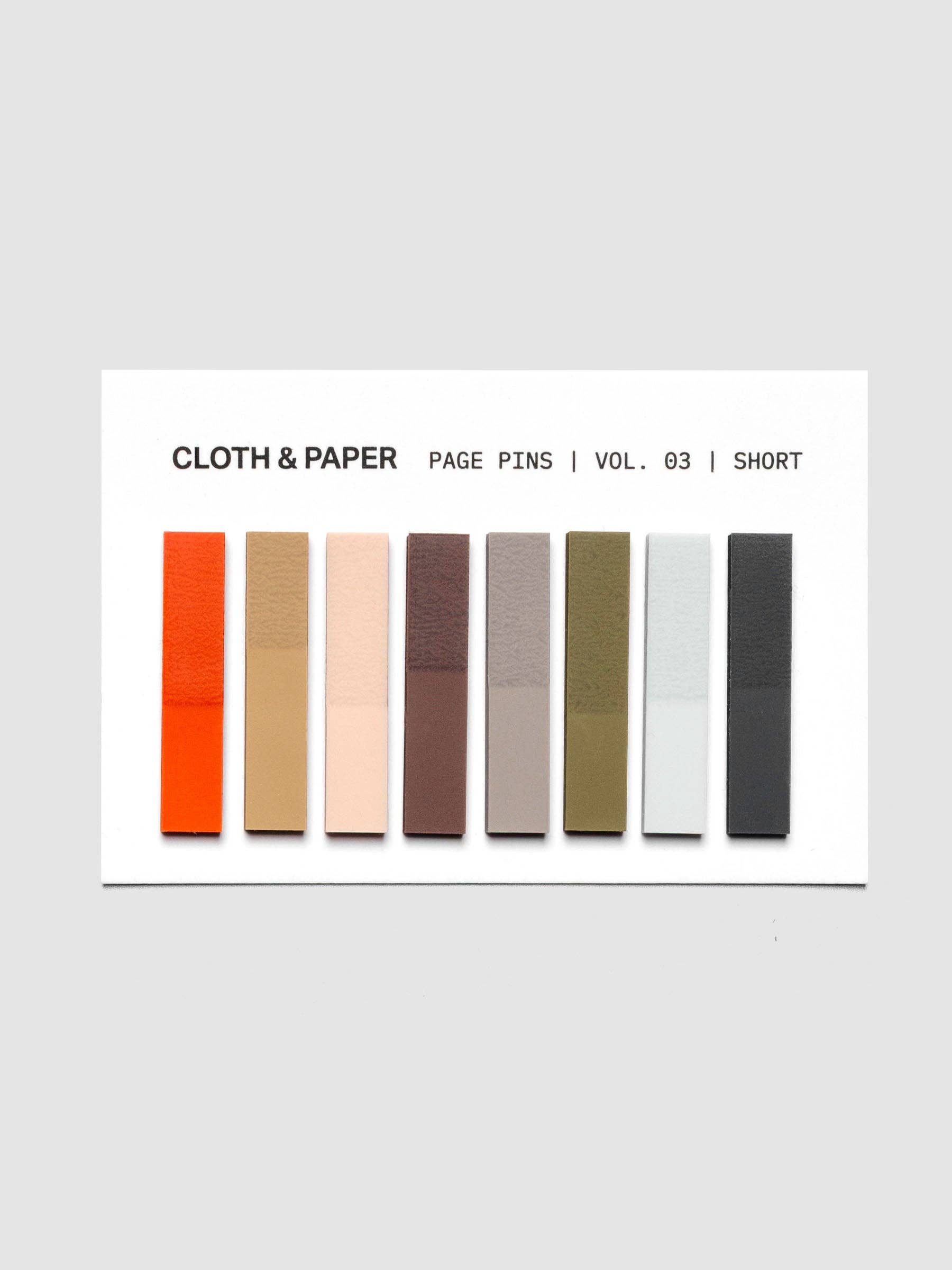 Transparent Page Pins - 8 Shades