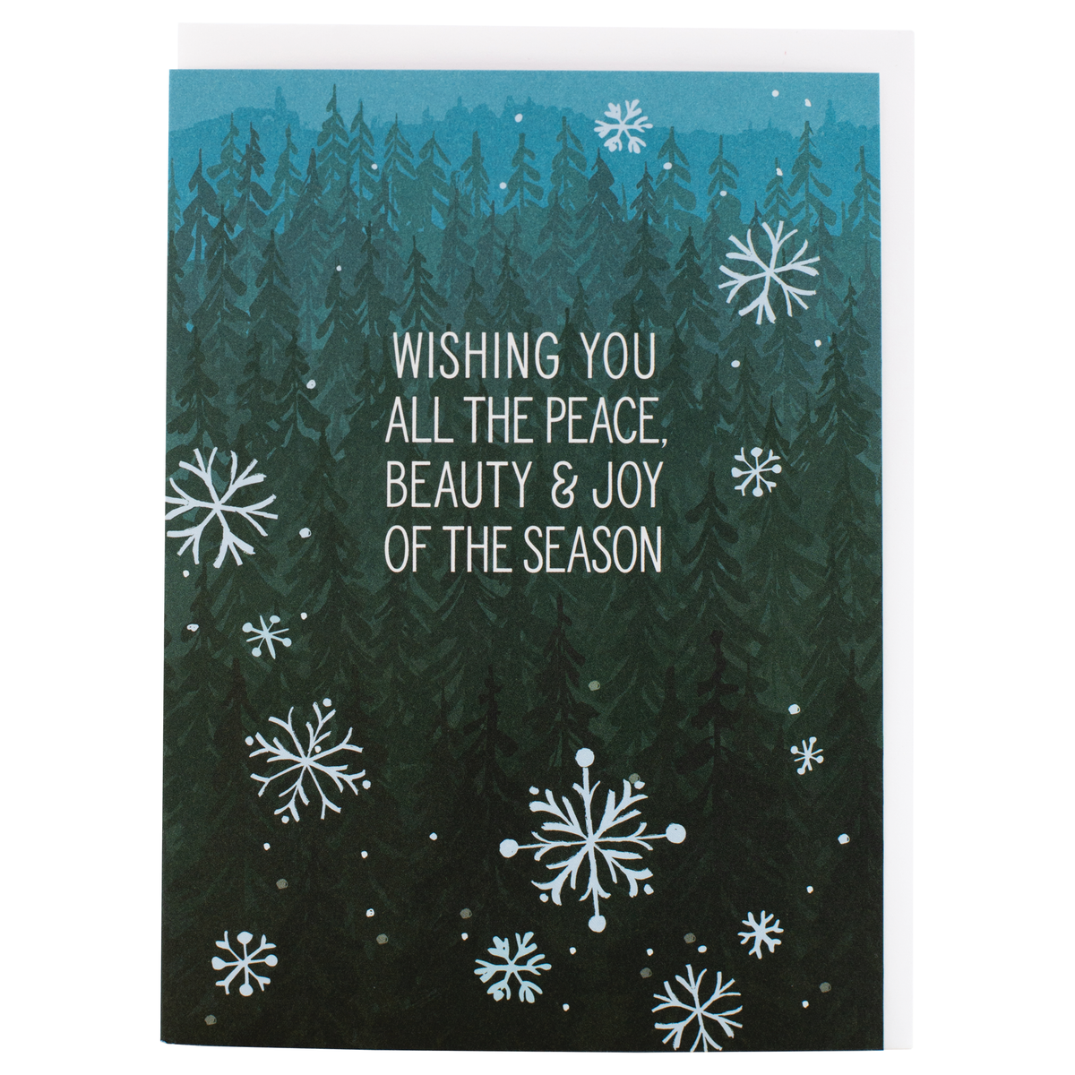 Wishing You Peace Snowflake Card