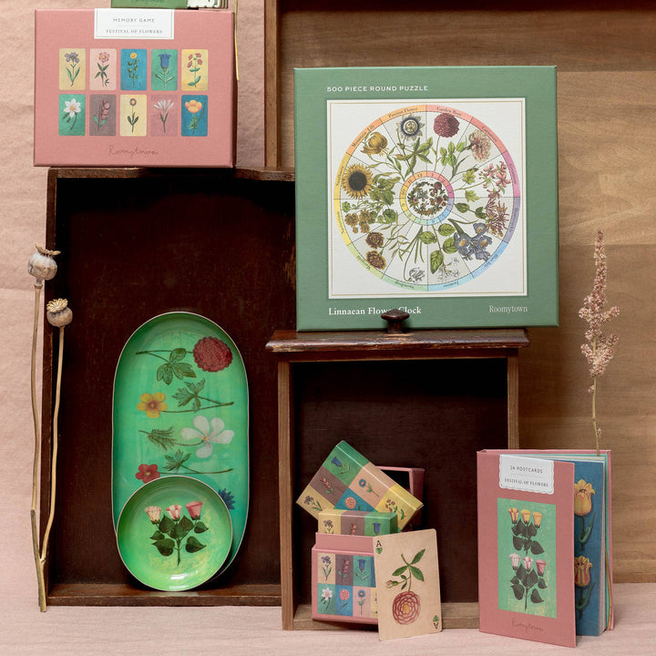 Flower Clock - 500 Piece Round Puzzle