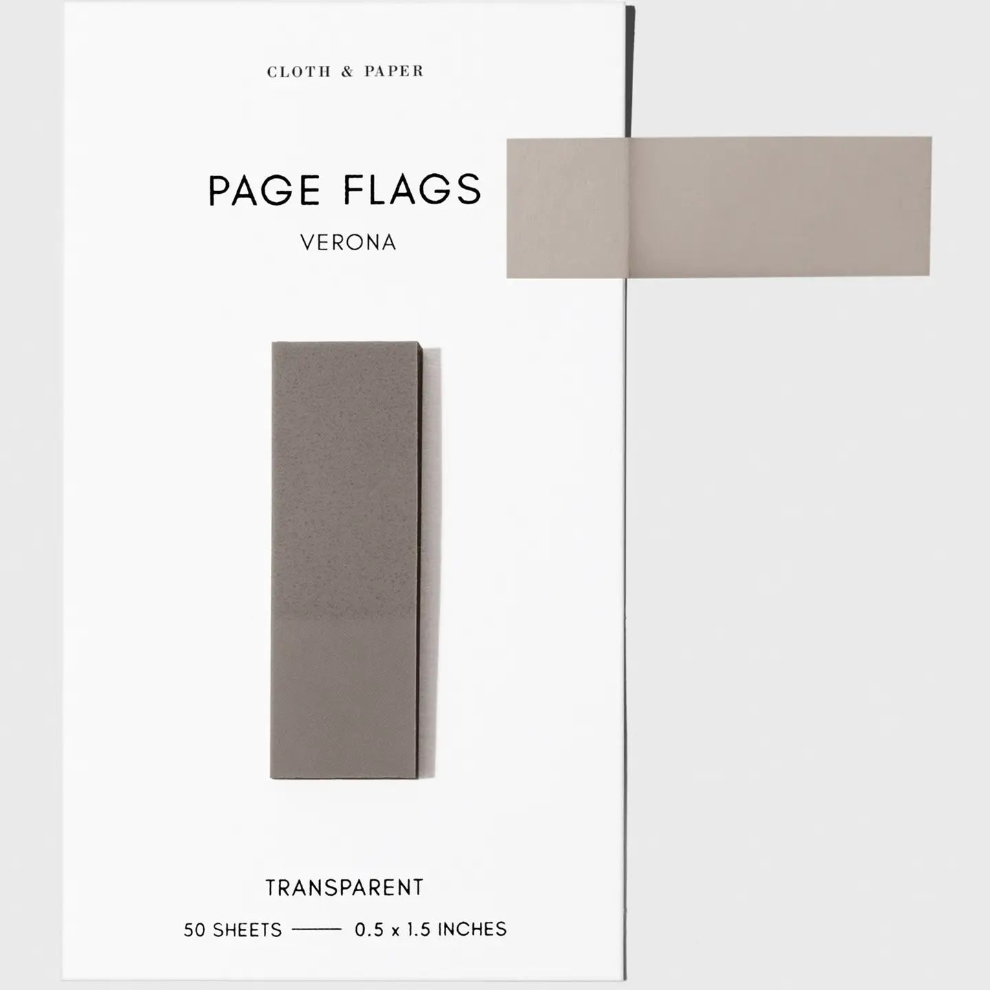 Slim Transparent Page Flags - 30 Colors