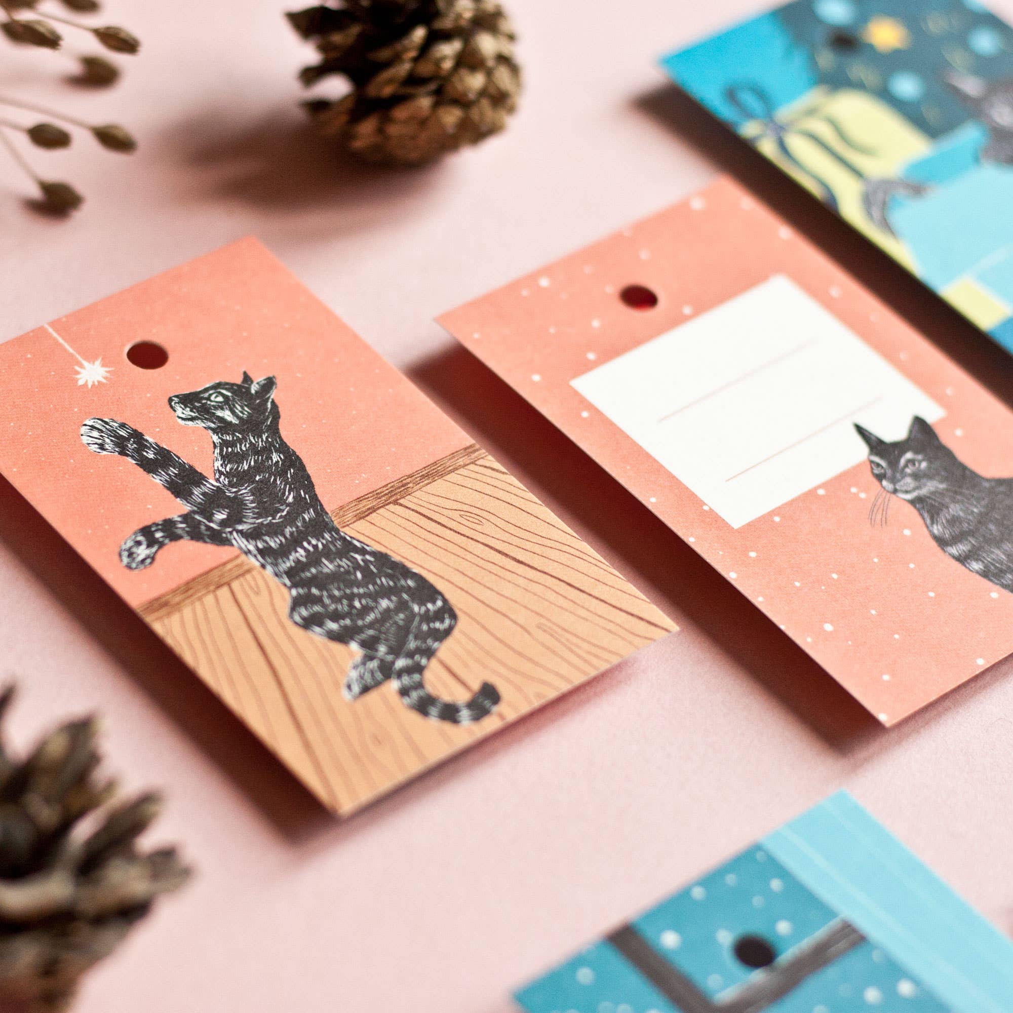 Gift Tag Set - Cats for Christmas