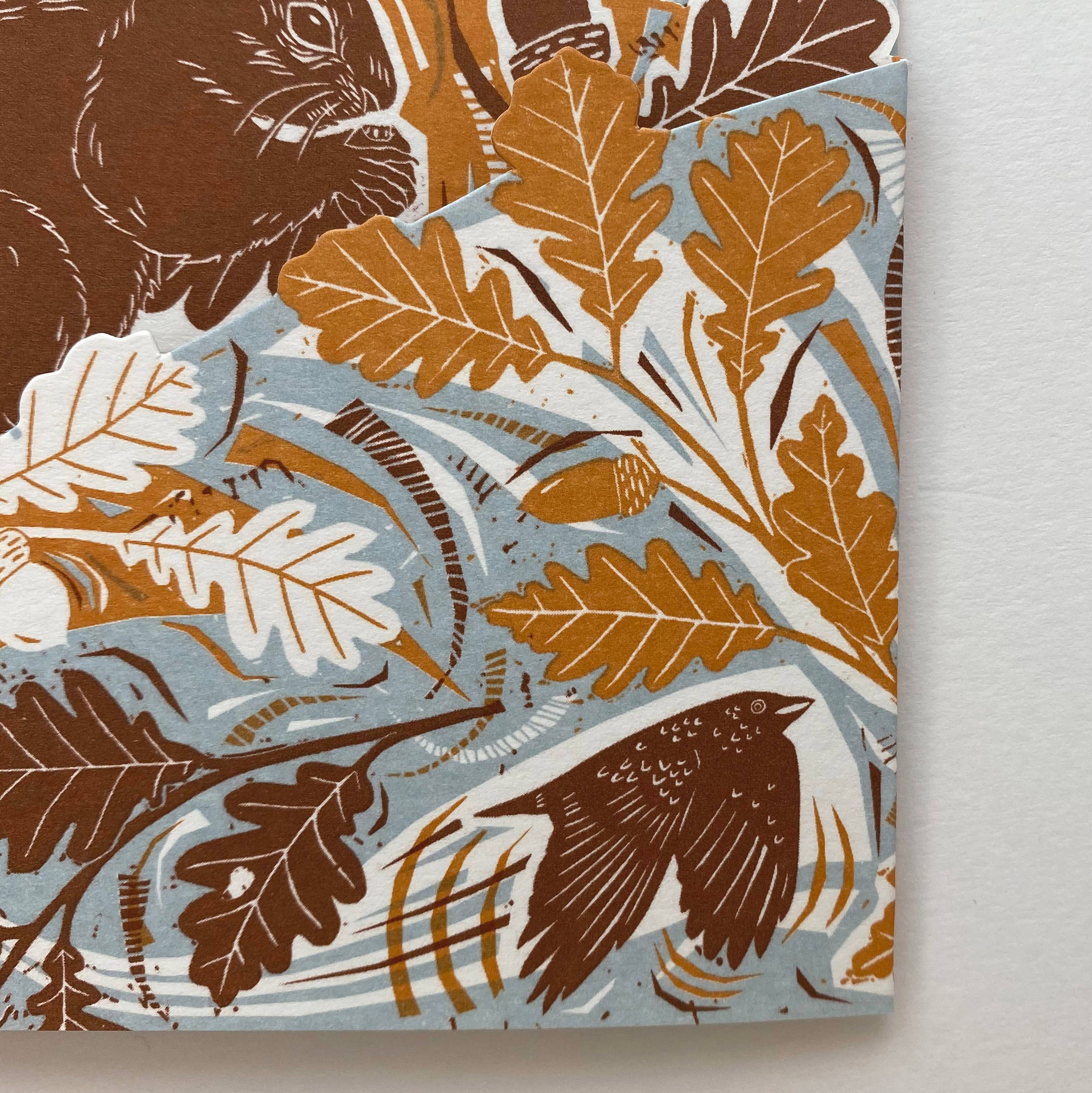 Foraging Squirrel Concertina Card + Decoration