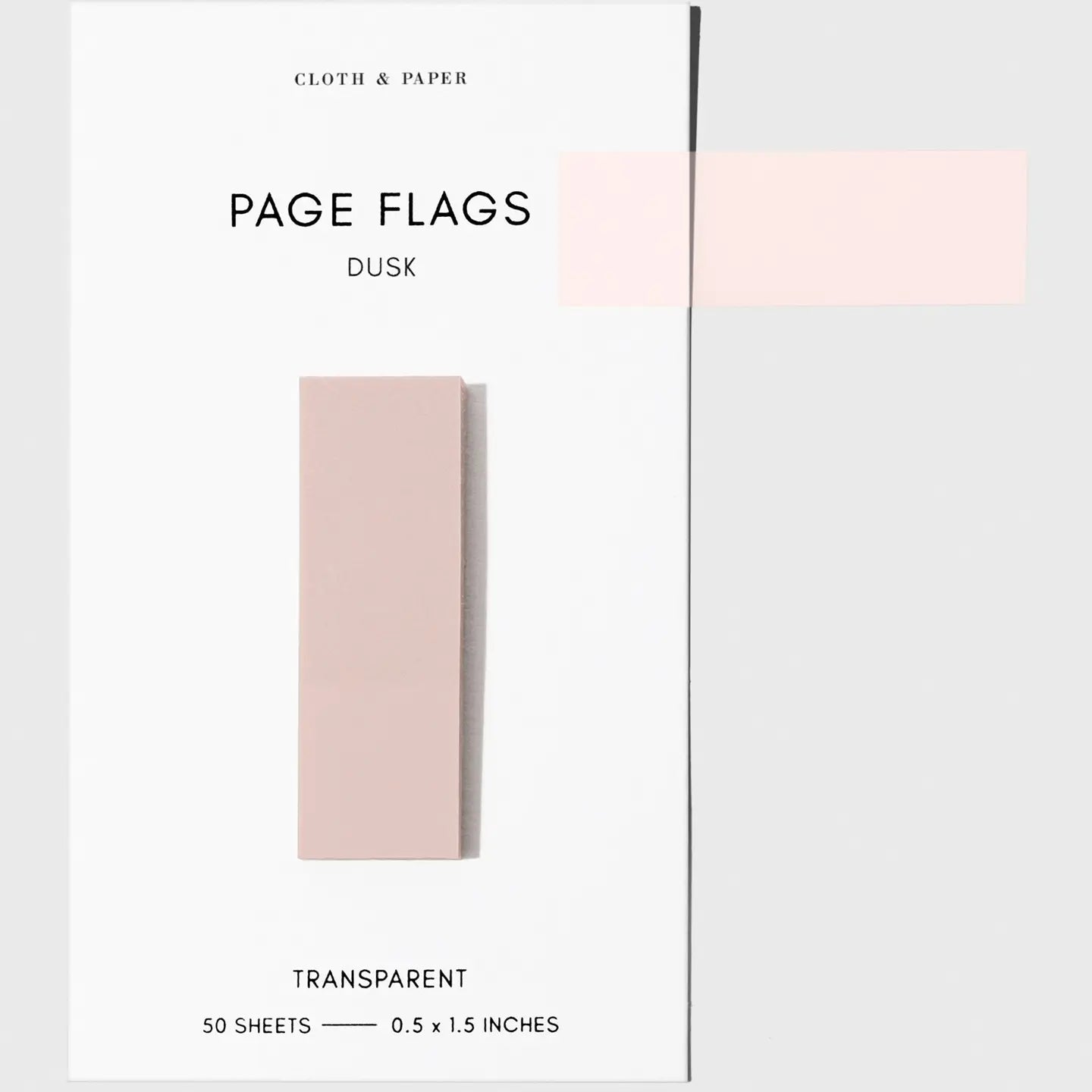 Slim Transparent Page Flags - 30 Colors