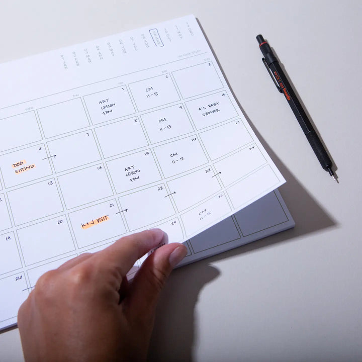 Utilitarian Monthly Desk Planner