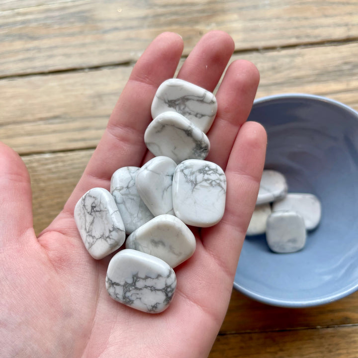 Howlite - Mini Palm Stones