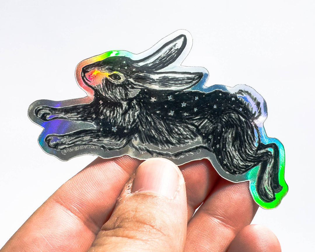Holographic Hare Sticker