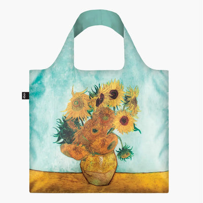 Blazing blues. Emotional yellows. A symphony of sunflowers. Twist and turn into this work from Van Gogh’s most famous flower series with the Vase with Sunflowers tote bag. In August, 1888 Vincent planned a dozen sunflower works to be hung in the yellow house which he and Gauguin would use for a studio. "I’d like to do a decoration for the studio. Nothing but large sunflowers...