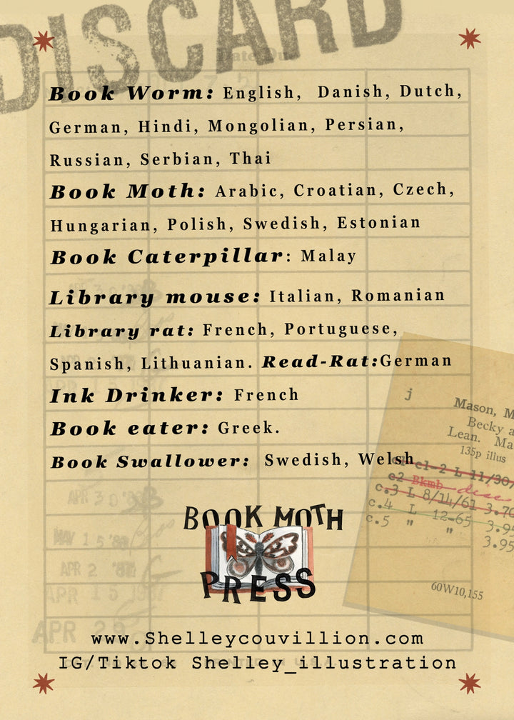 Book Worm Pin