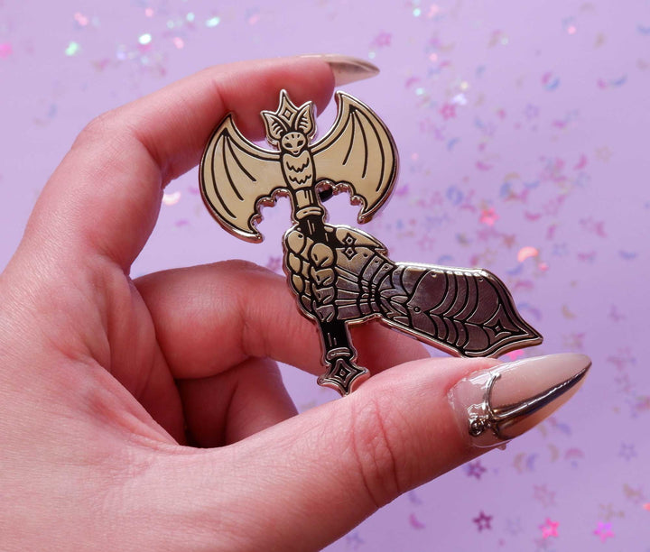Battle Axe & Gauntlet Pin