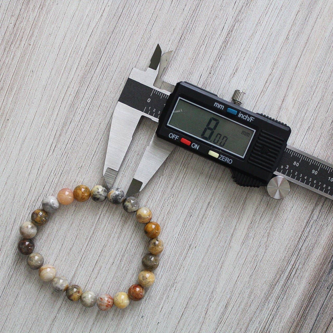Crazy Lace Agate - Crystal Bracelet