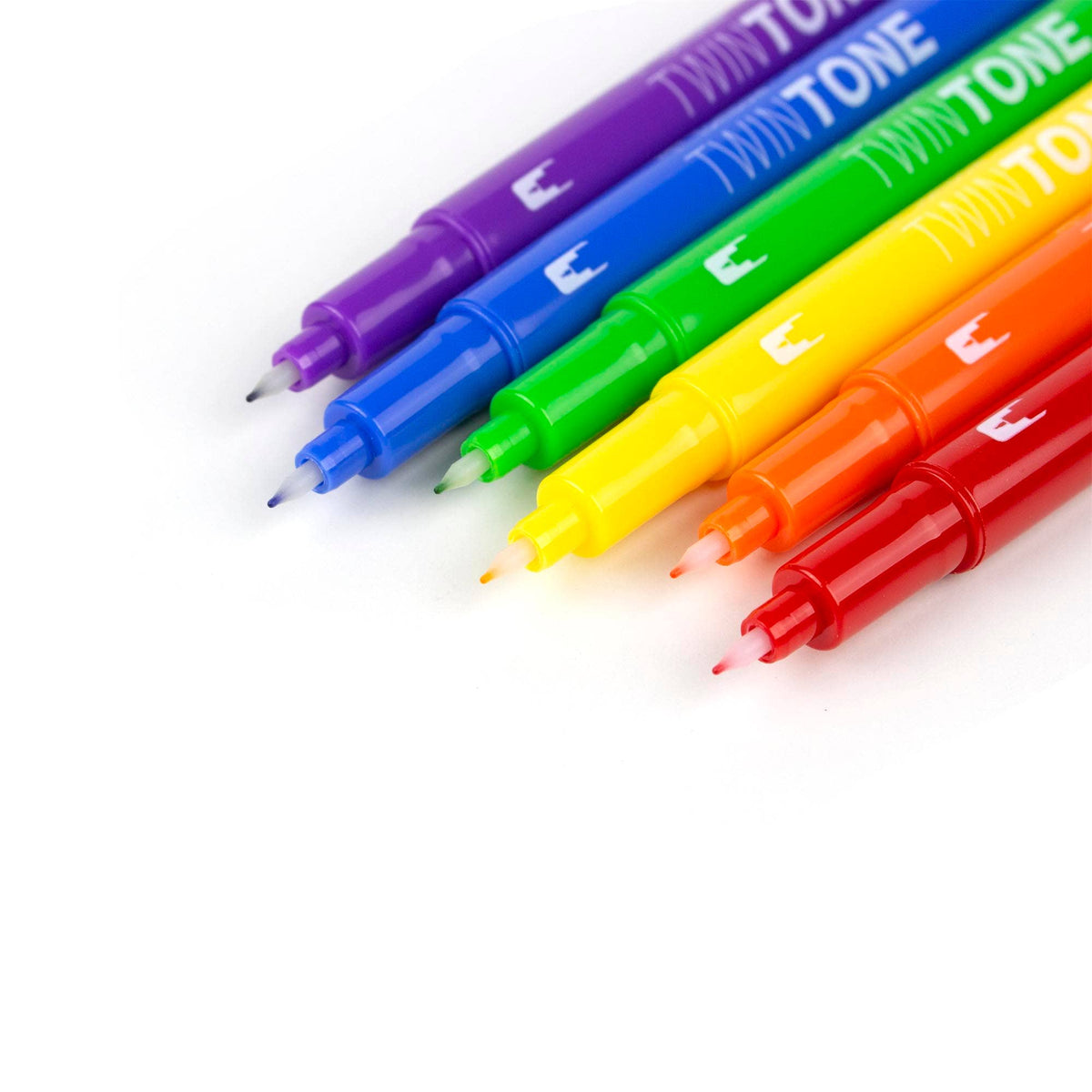 Tombow TwinTone Pen Set - Rainbow 6 Pack