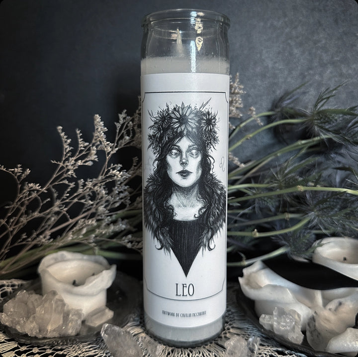 Leo Devotional Candle Sticker