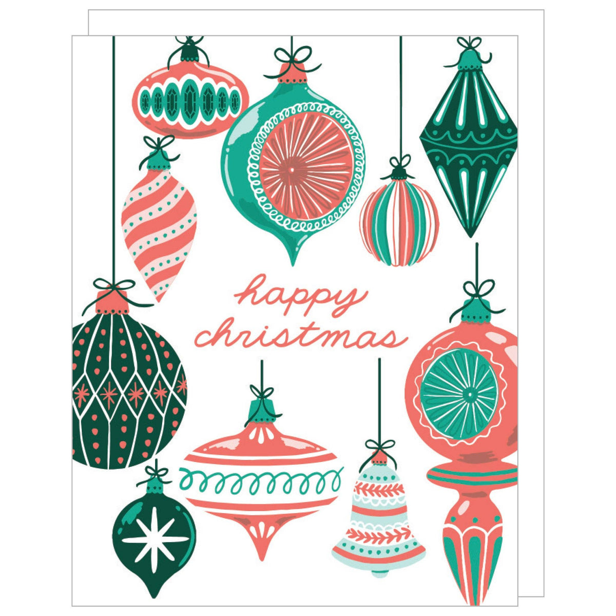 Christmas Baubles Card