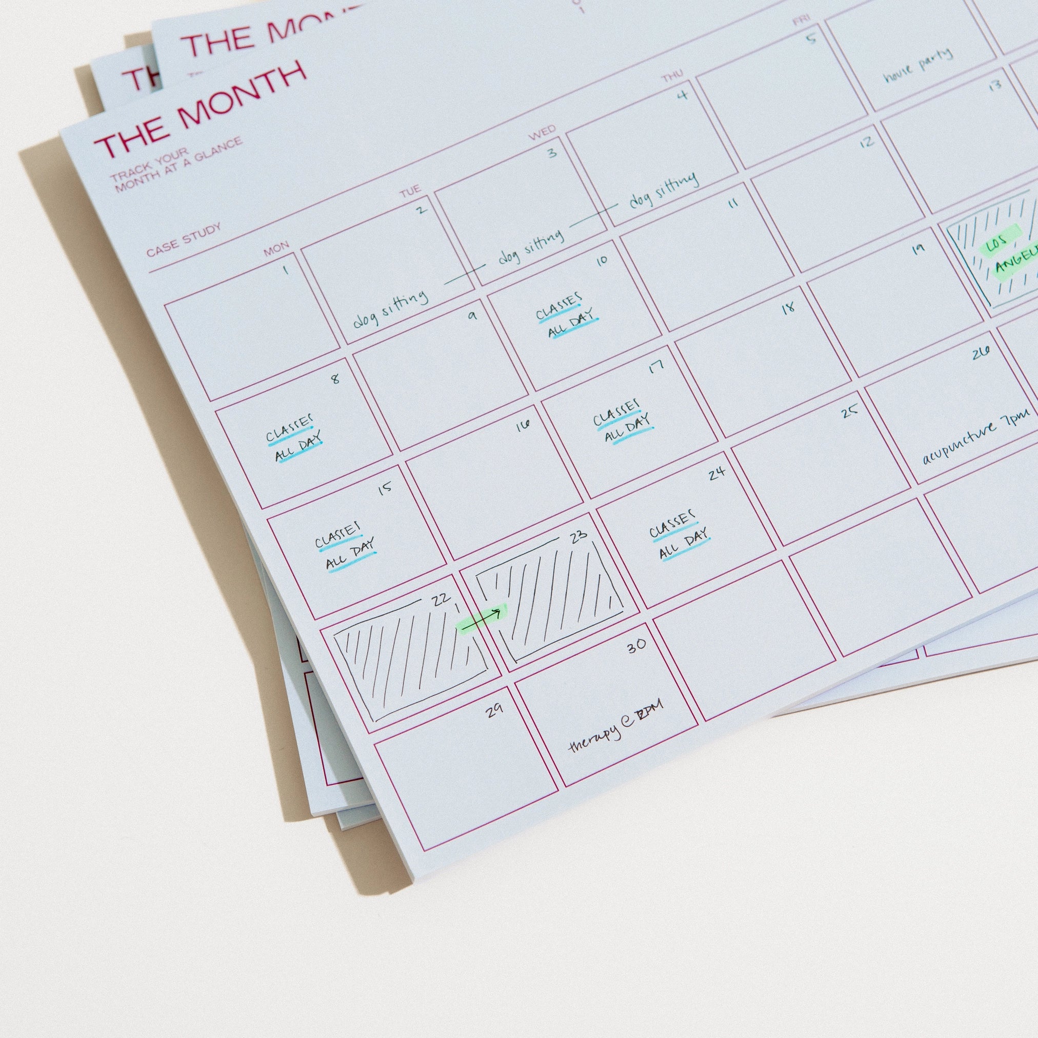 Utilitarian Monthly Desk Planner