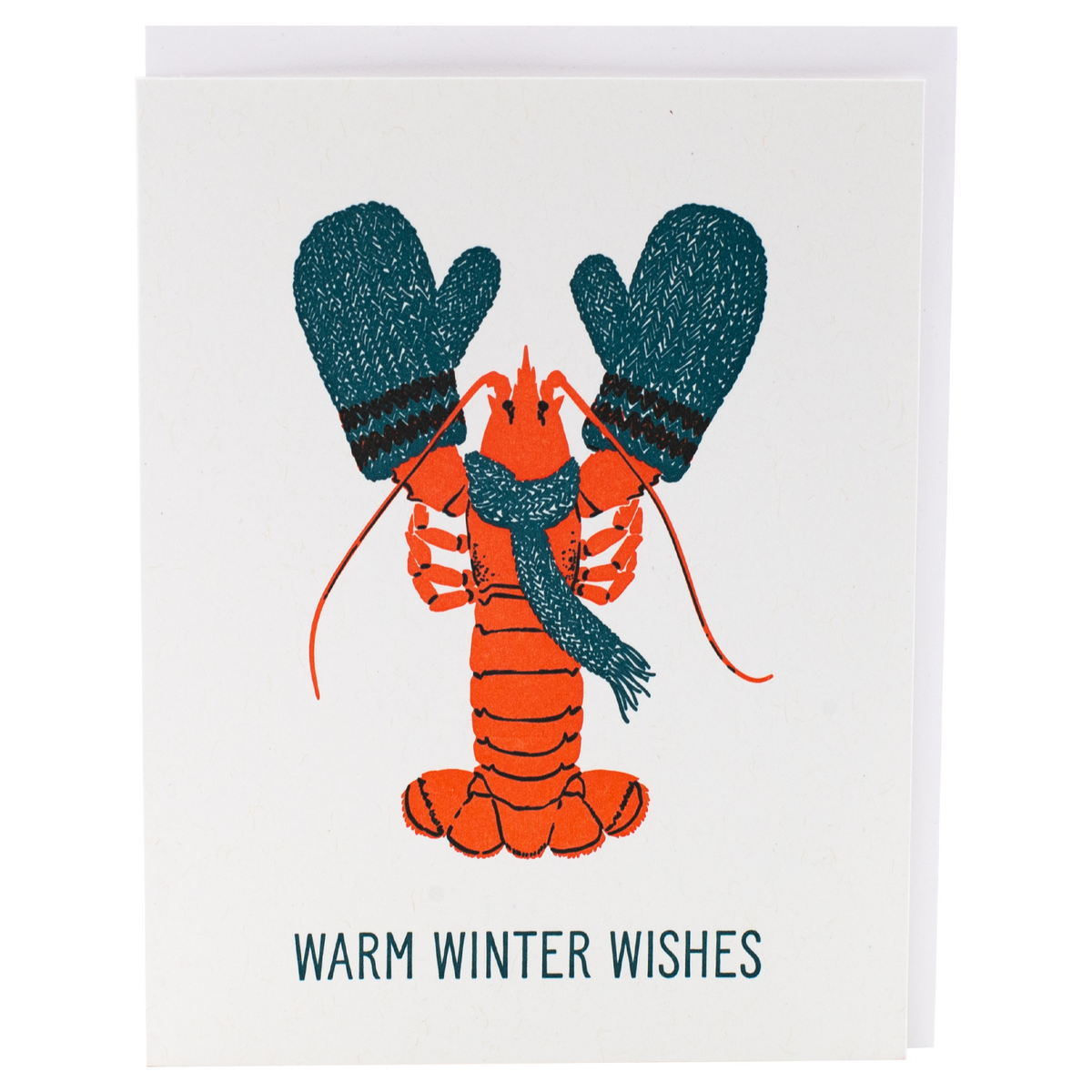 Warm Winter Wishes Lobster Card