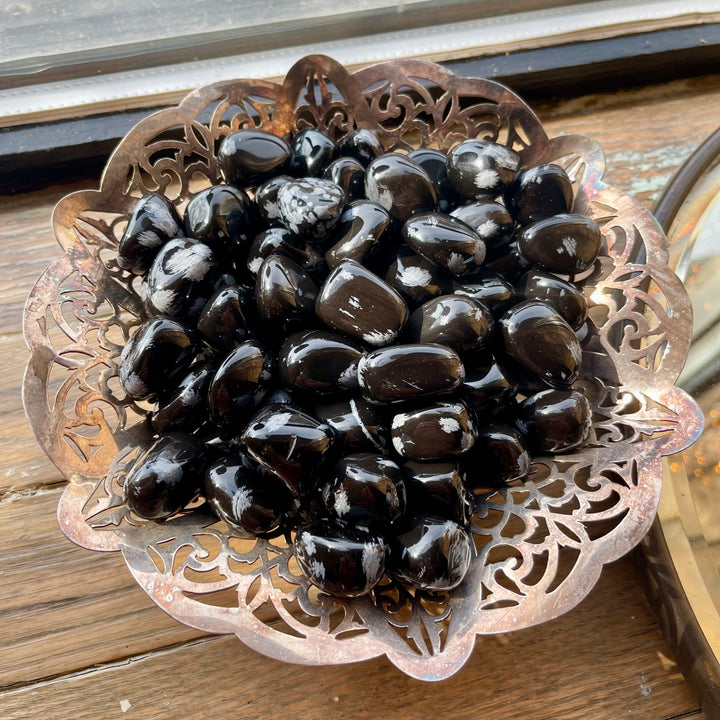 Snowflake Obsidian - Set of 3 Tumbles