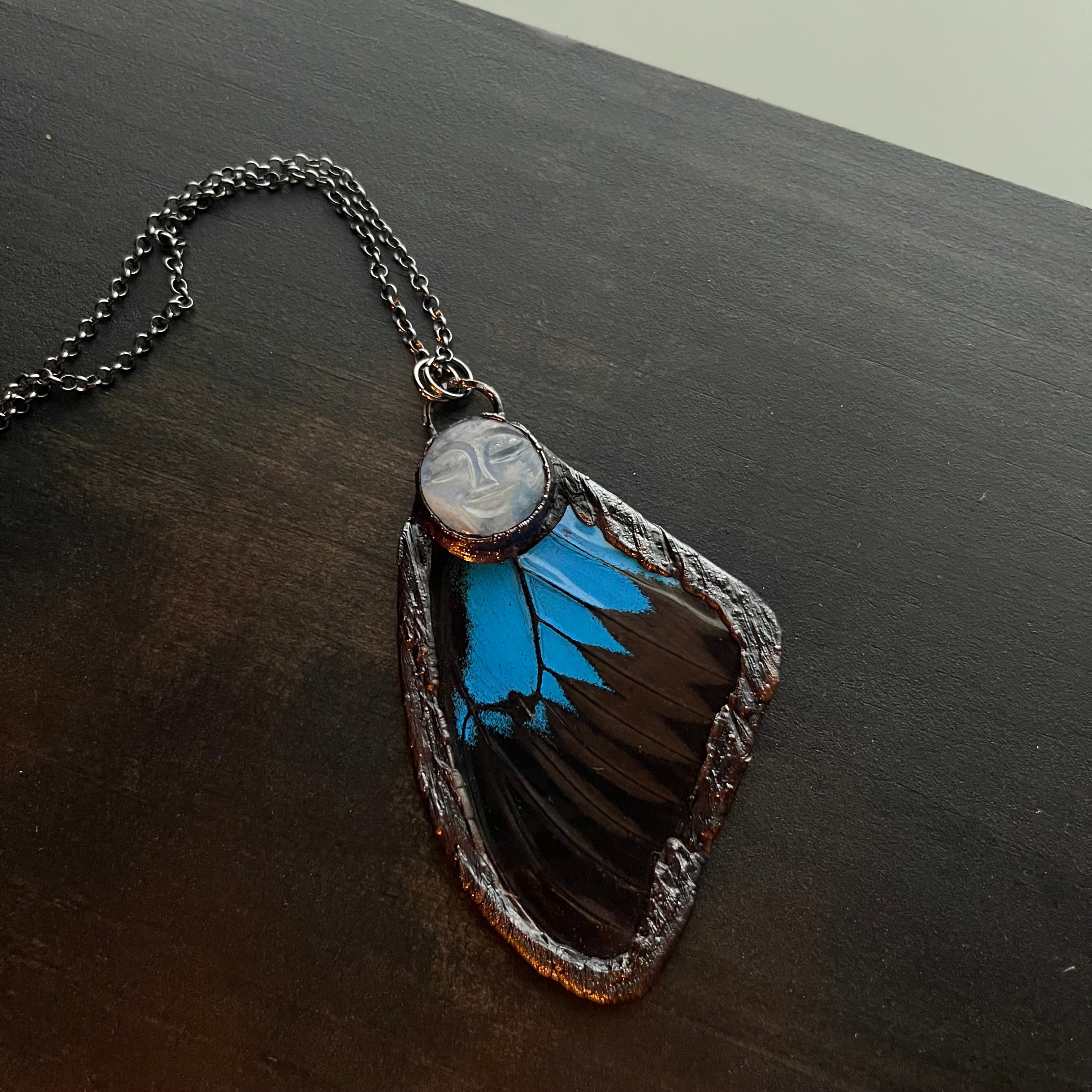 Butterfly Wing and Crystal Necklaces