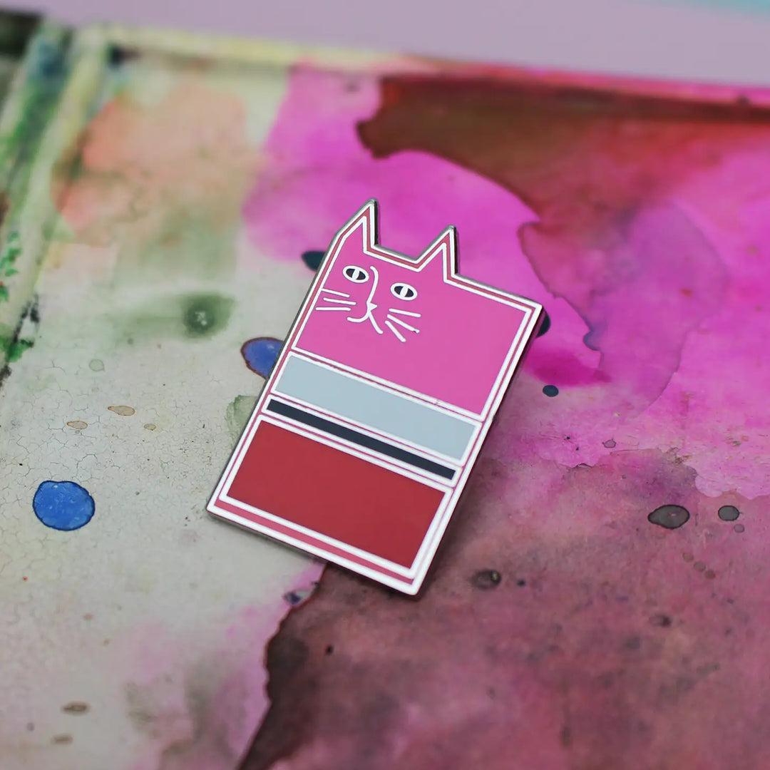 Rothkat Cat Artist Pin