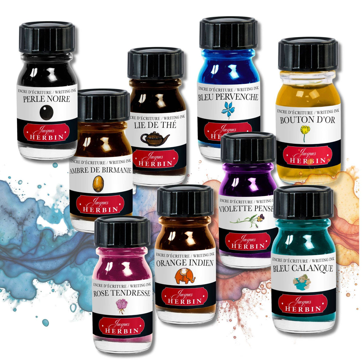 Herbin Fountain Pen Ink 10ml Bottle - Violette Pensée