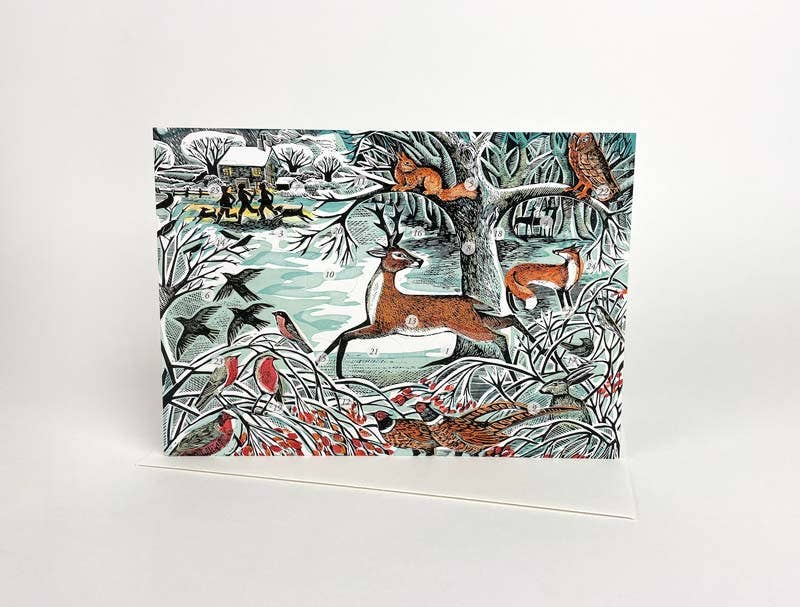 Winter Woodland Mini Advent Card