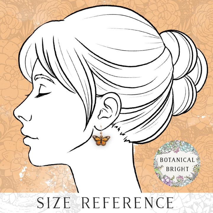 Monarch Butterfly Dangle Earrings