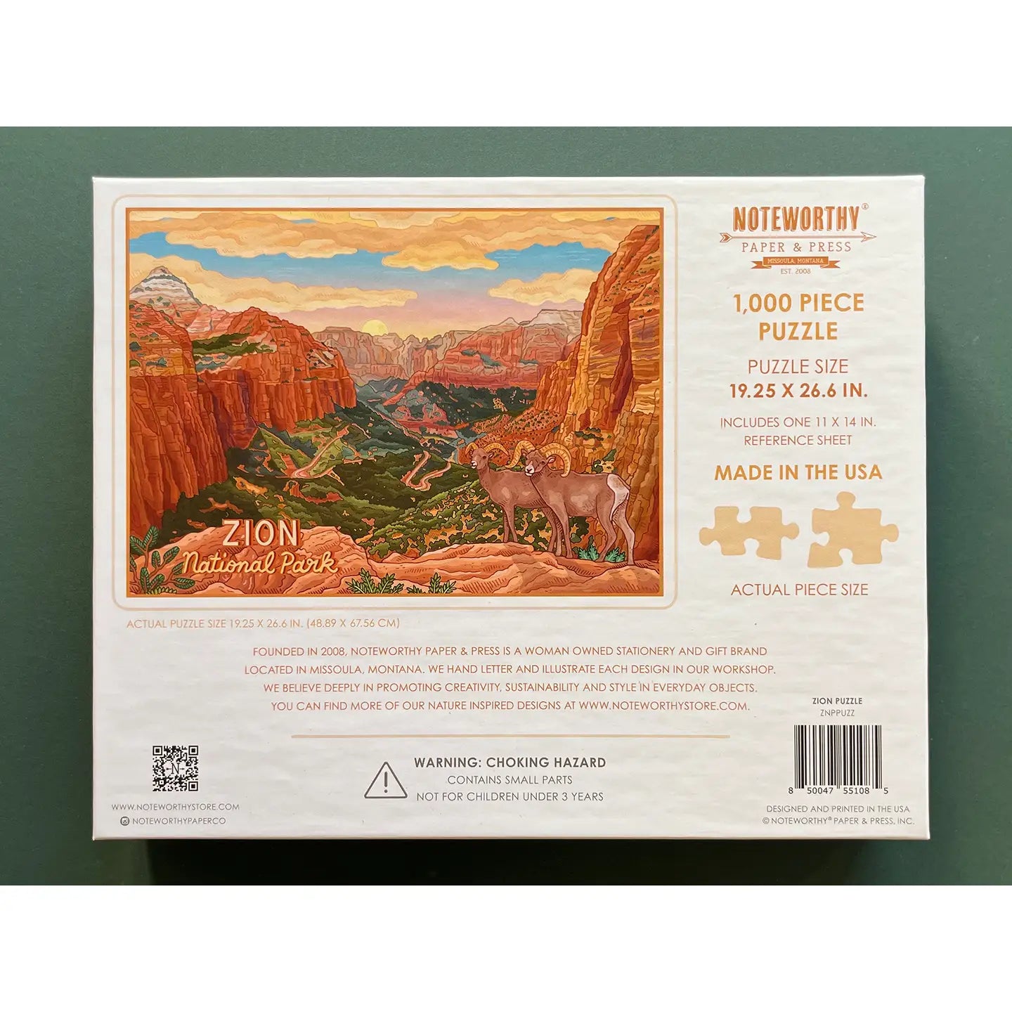 National Parks 1000 Piece Puzzles - 3 Parks