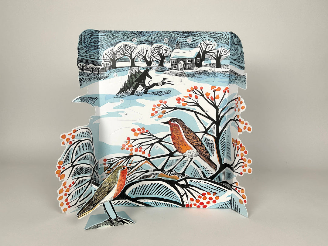 Bringing Home the Tree Standing Advent Calendar