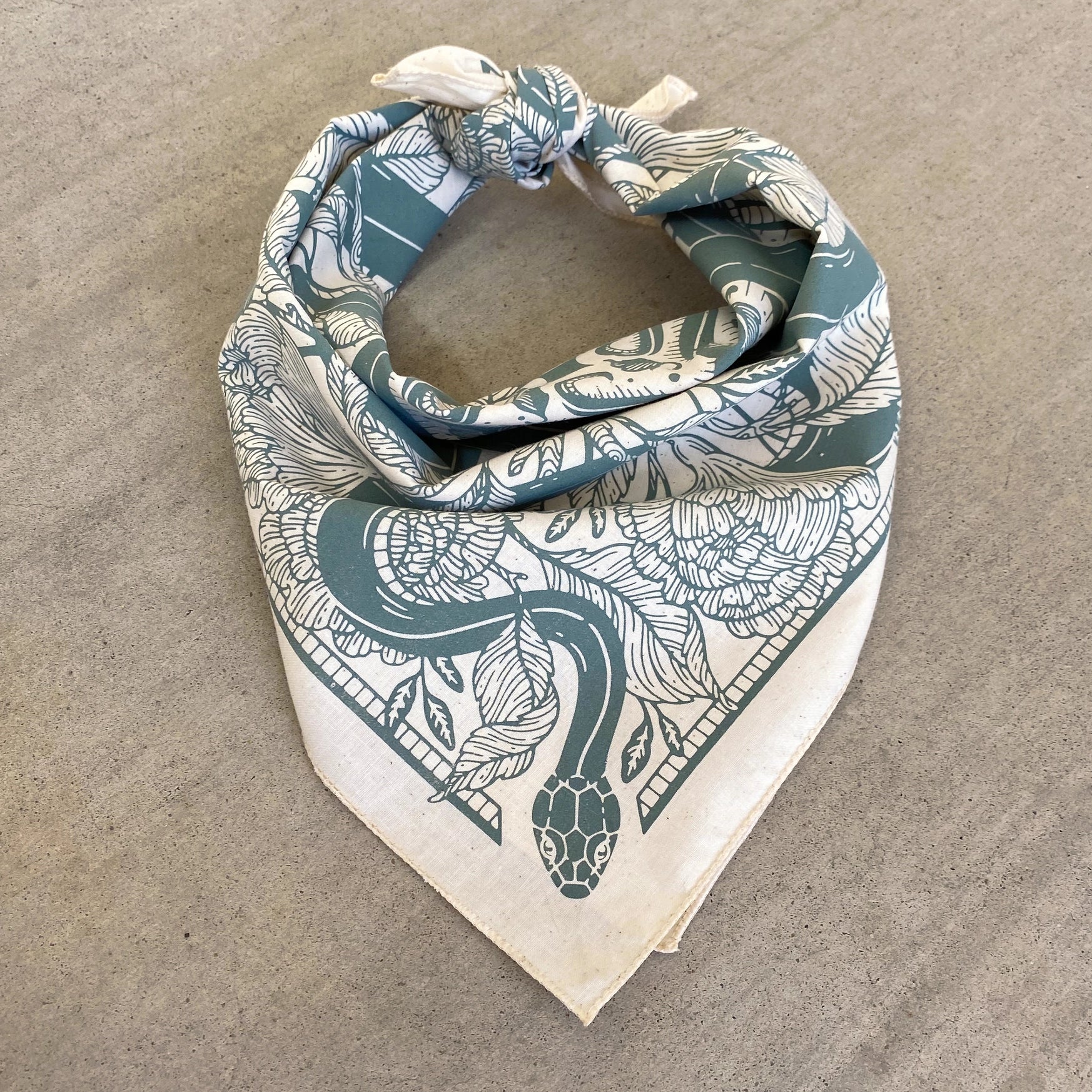 Laurel Floral Snake Bandana