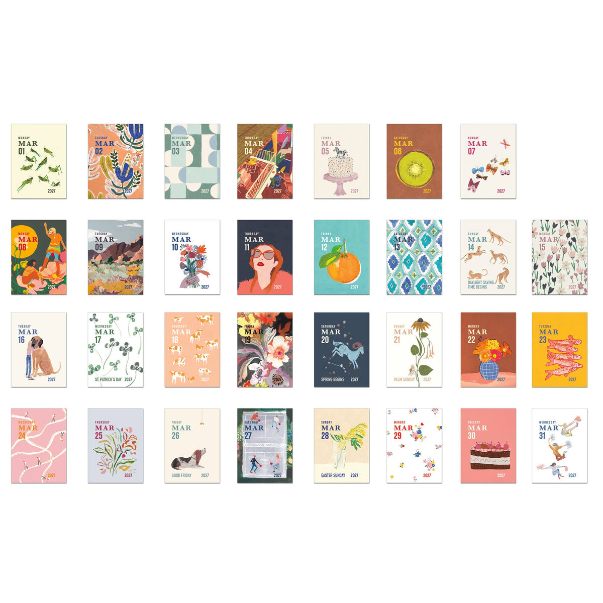 2027 MINI Daily Tear-off Calendar